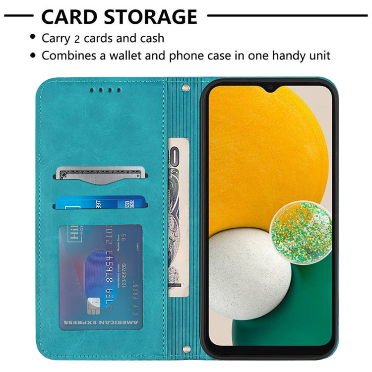 For Samsung Galaxy A13 5G Football Texture Magnetic Leather Flip Phone Case
