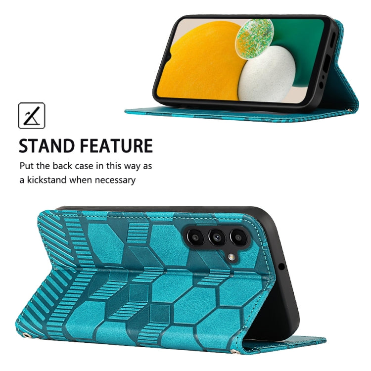 For Samsung Galaxy A13 5G Football Texture Magnetic Leather Flip Phone Case