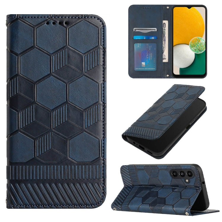For Samsung Galaxy A13 5G Football Texture Magnetic Leather Flip Phone Case