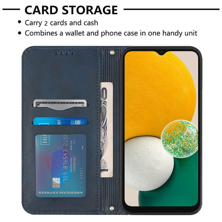For Samsung Galaxy A13 5G Football Texture Magnetic Leather Flip Phone Case