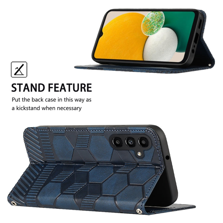 For Samsung Galaxy A13 5G Football Texture Magnetic Leather Flip Phone Case