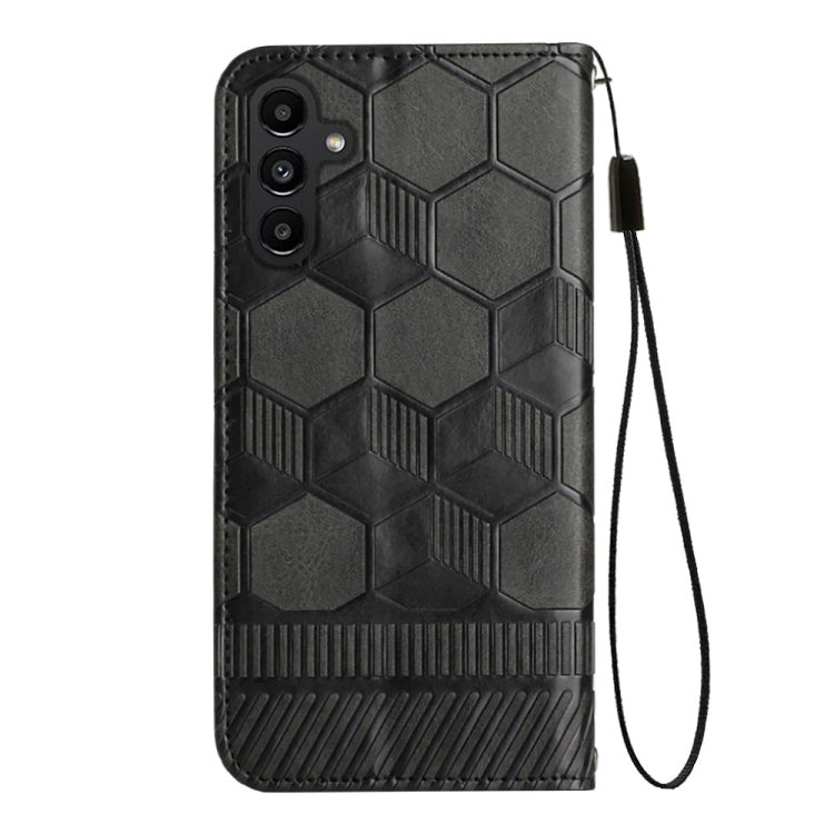 For Samsung Galaxy A13 5G Football Texture Magnetic Leather Flip Phone Case
