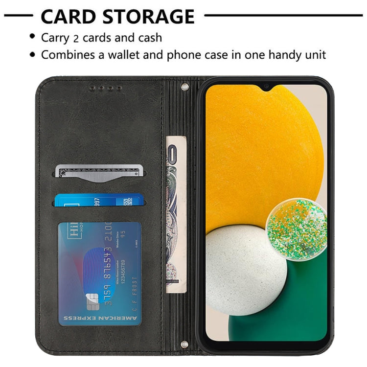For Samsung Galaxy A13 5G Football Texture Magnetic Leather Flip Phone Case