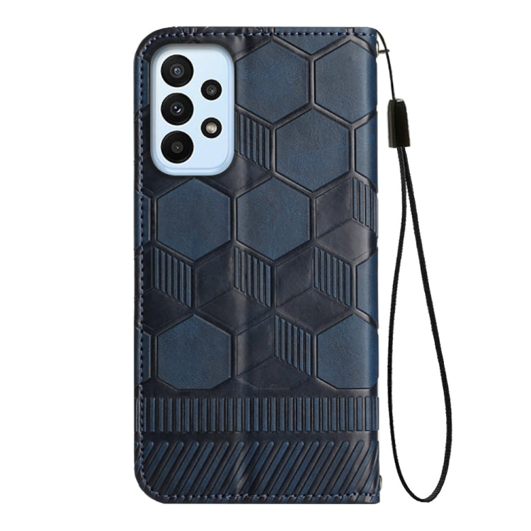 For Samsung Galaxy A23 5G Football Texture Magnetic Leather Flip Phone Case