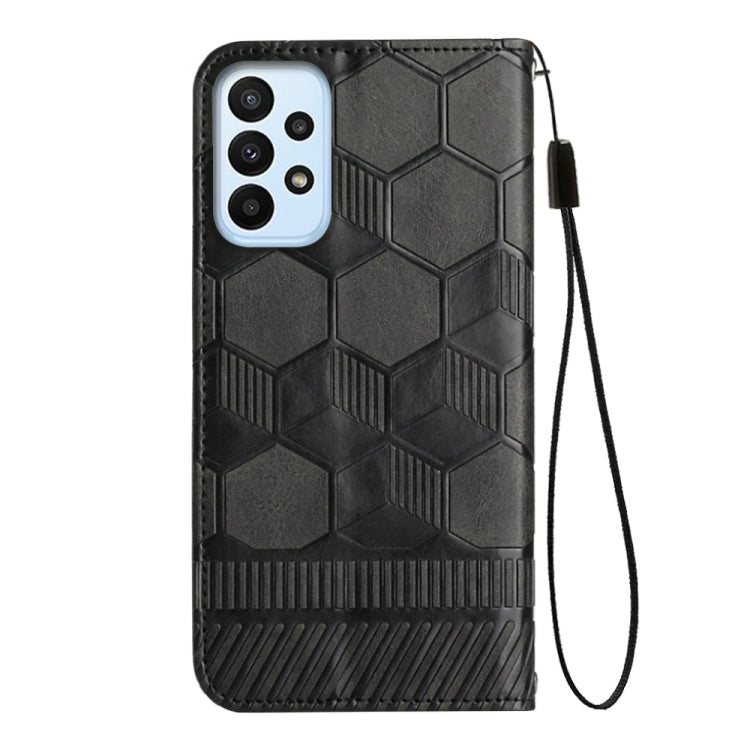 For Samsung Galaxy A23 5G Football Texture Magnetic Leather Flip Phone Case