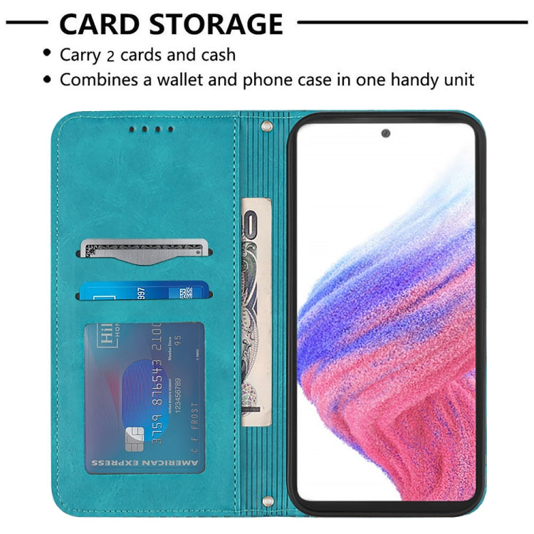 For Samsung Galaxy A53 5G Football Texture Magnetic Leather Flip Phone Case