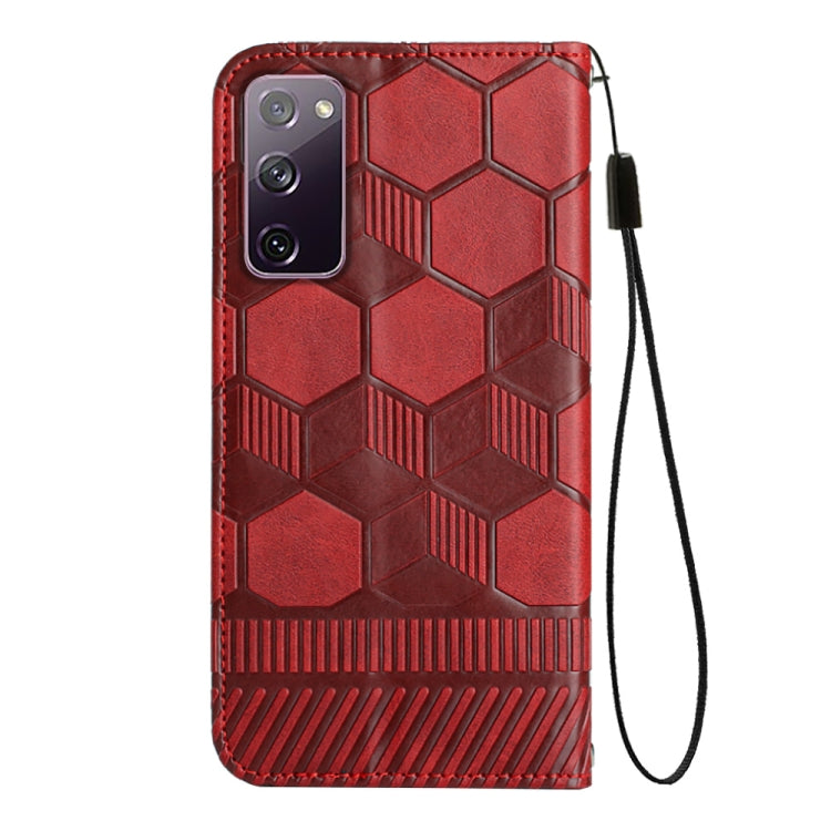 For Samsung Galaxy S20 FE 2022 / S20 FE 5G&4G / S20 Lite / S20 Fan Edition Football Texture Magnetic Leather Flip Phone Case