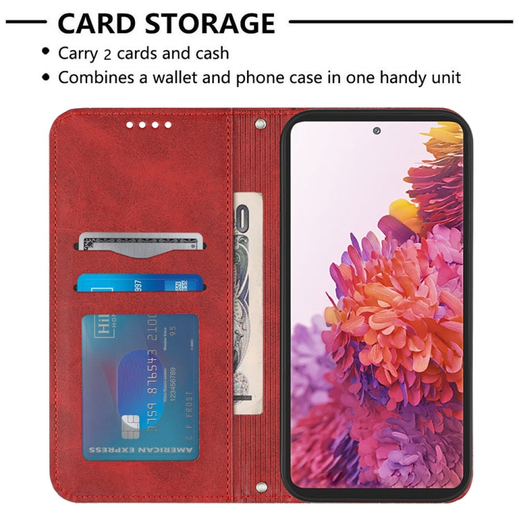 For Samsung Galaxy S20 FE 2022 / S20 FE 5G&4G / S20 Lite / S20 Fan Edition Football Texture Magnetic Leather Flip Phone Case