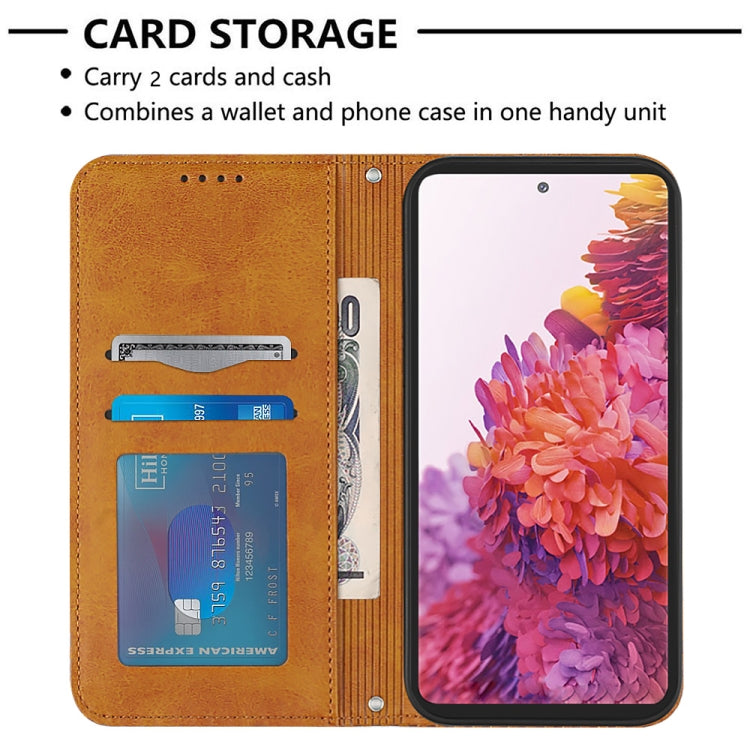 For Samsung Galaxy S20 FE 2022 / S20 FE 5G&4G / S20 Lite / S20 Fan Edition Football Texture Magnetic Leather Flip Phone Case