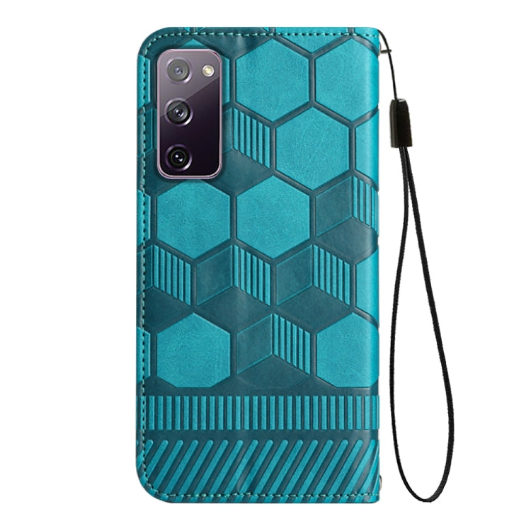 For Samsung Galaxy S20 FE 2022 / S20 FE 5G&4G / S20 Lite / S20 Fan Edition Football Texture Magnetic Leather Flip Phone Case