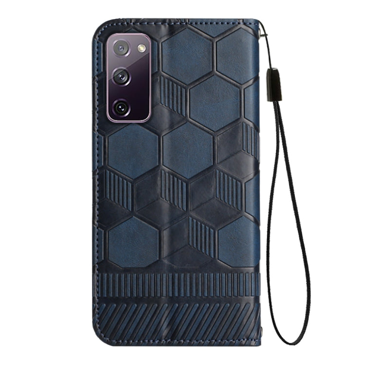 For Samsung Galaxy S20 FE 2022 / S20 FE 5G&4G / S20 Lite / S20 Fan Edition Football Texture Magnetic Leather Flip Phone Case