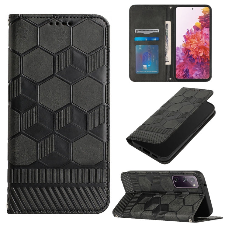 For Samsung Galaxy S20 FE 2022 / S20 FE 5G&4G / S20 Lite / S20 Fan Edition Football Texture Magnetic Leather Flip Phone Case