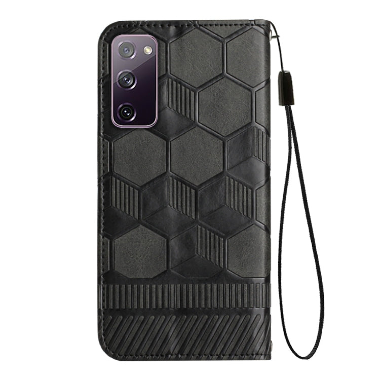 For Samsung Galaxy S20 FE 2022 / S20 FE 5G&4G / S20 Lite / S20 Fan Edition Football Texture Magnetic Leather Flip Phone Case