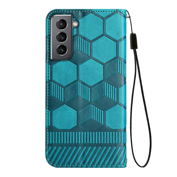 For Samsung Galaxy S21 5G Football Texture Magnetic Leather Flip Phone Case