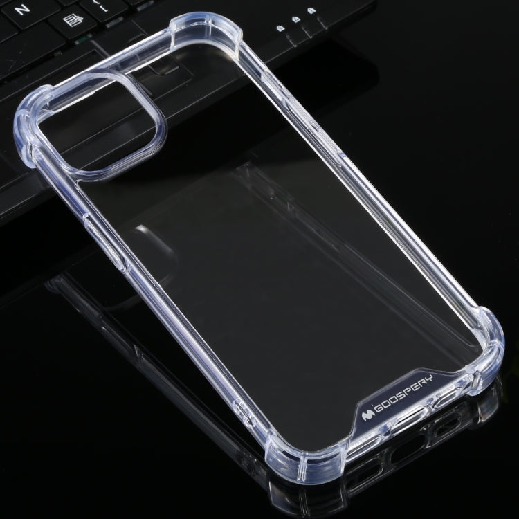 For iPhone 14 MERCURY GOOSPERY Four-Corner Shockproof Soft Case (Transparent)