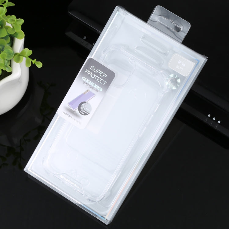 For iPhone 14 MERCURY GOOSPERY Four-Corner Shockproof Soft Case (Transparent)