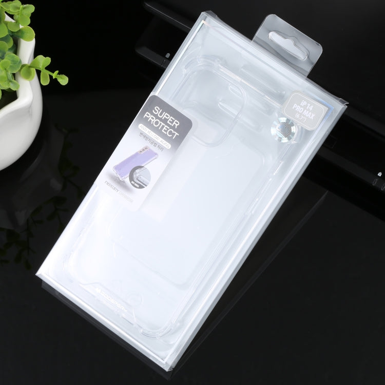 For iPhone 14 Pro Max MERCURY GOOSPERY Four-Corner Shockproof Soft Case (Transparent)