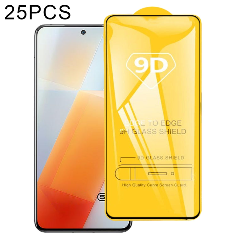 25 PCS 9D Full Glue Full Screen Tempered Glass Film For vivo iQOO 9 / iQOO 9T / iQOO Neo 7 / iQOO Neo7 SE / iQOO Neo7 Racing / iQOO Neo7 India