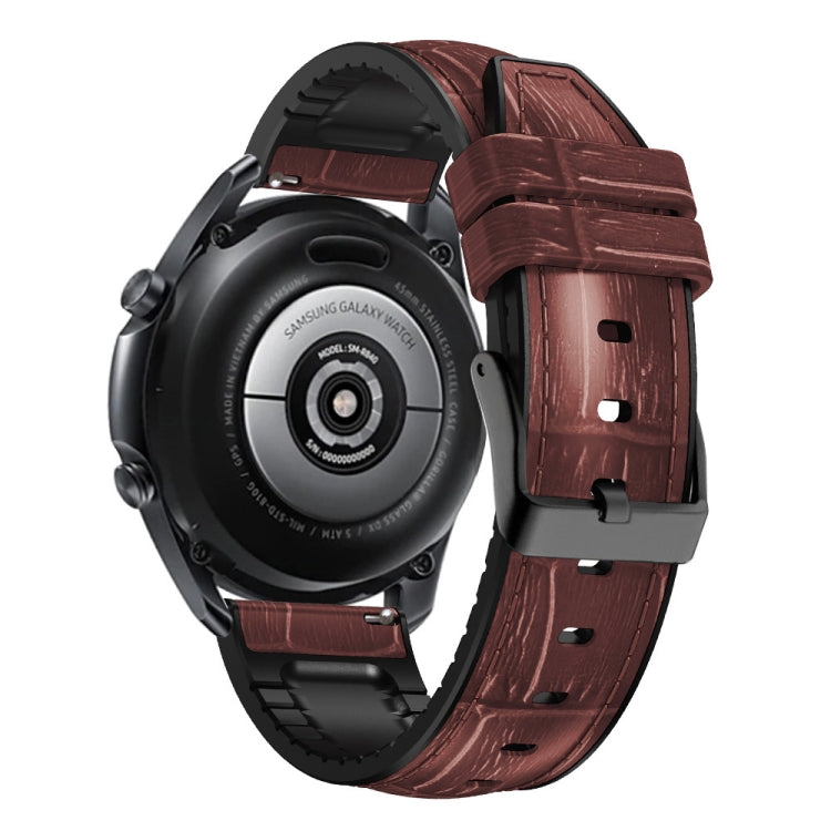 For Huawei Watch GT3 Pro 46mm Bamboo Joint Texture Silicone Leather Watch Band