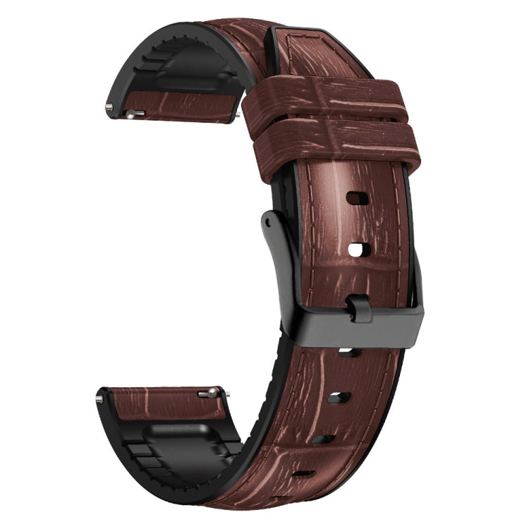 For Huawei Watch GT3 Pro 46mm Bamboo Joint Texture Silicone Leather Watch Band