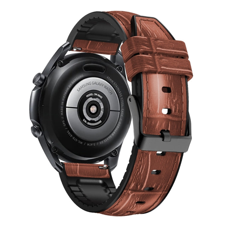 For Huawei Watch GT3 Pro 46mm Bamboo Joint Texture Silicone Leather Watch Band