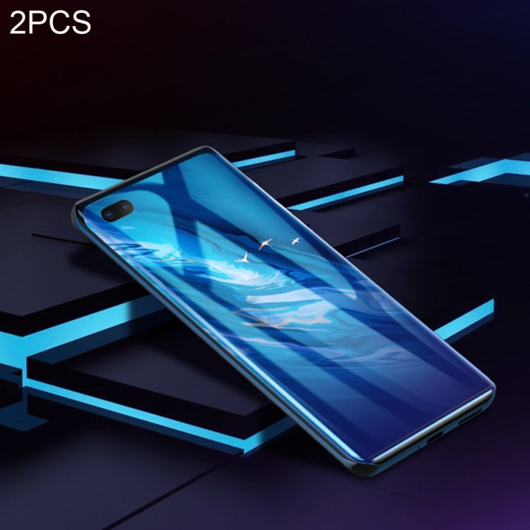 2 PCS For Huawei P40 Pro ROCK 0.18mm HD Curved Surface Full Screen Protector Hydrogel Film TPU+PET Material