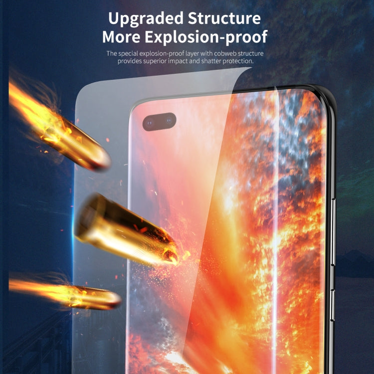 2 PCS For Huawei P40 Pro ROCK 0.18mm HD Curved Surface Full Screen Protector Hydrogel Film TPU+PET Material