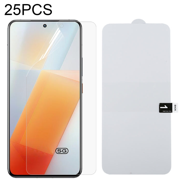 25 PCS Full Screen Protector Explosion-proof Hydrogel Film For vivo iQOO 9 / iQOO 9T