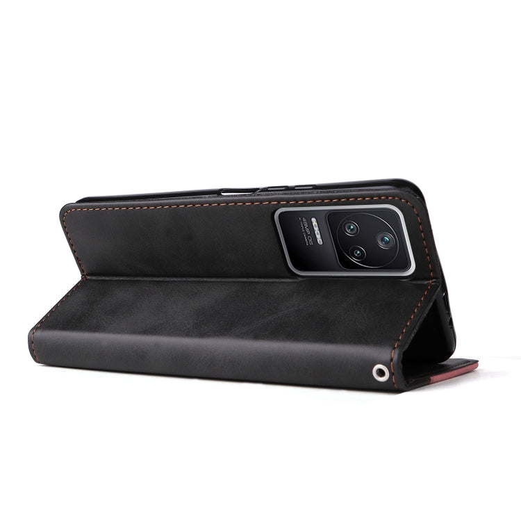 For Xiaomi Redmi K40S / Poco F4 Stitching-color Leather Phone Case