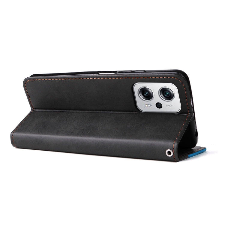 For Xiaomi Redmi Note 11T Pro/Poco X4 GT Stitching-color Leather Phone Case