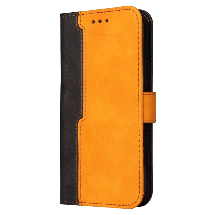 For iPhone 14 Pro Stitching-color Leather Phone Case