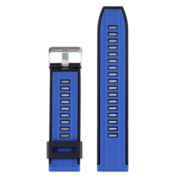 22mm Dual Color Silicone Watch Band
