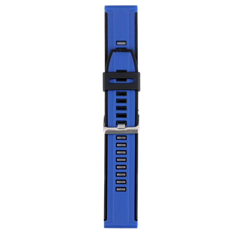 22mm Dual Color Silicone Watch Band