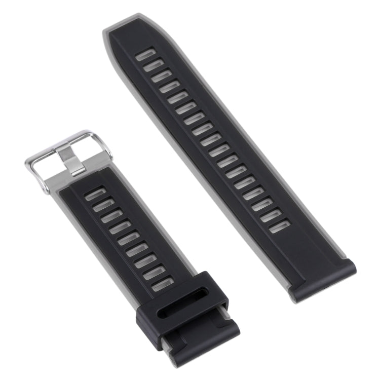 22mm Dual Color Silicone Watch Band
