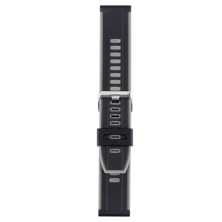 22mm Dual Color Silicone Watch Band