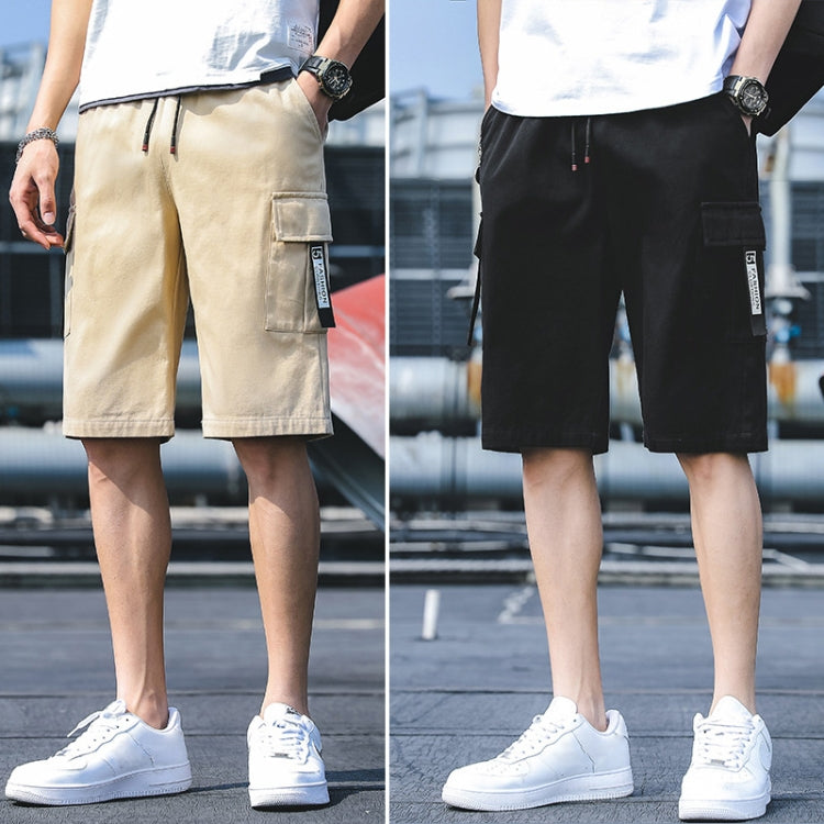 Summer Loose Cotton Cargo Shorts Five-point Men Pants, Size: