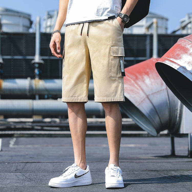 Summer Loose Cotton Cargo Shorts Five-point Men Pants, Size: