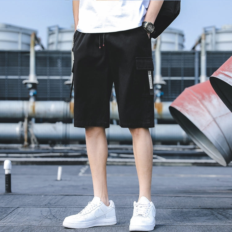 Summer Loose Cotton Cargo Shorts Five-point Men Pants, Size: