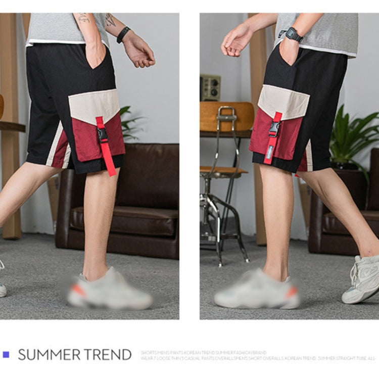 Summer Loose Cotton Cargo Shorts Five-point Men Pants, Size: