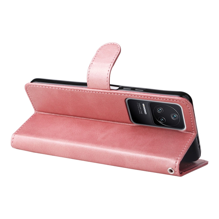 For Xiaomi Redmi K40S / Poco F4 Calf Texture Leather Phone Case