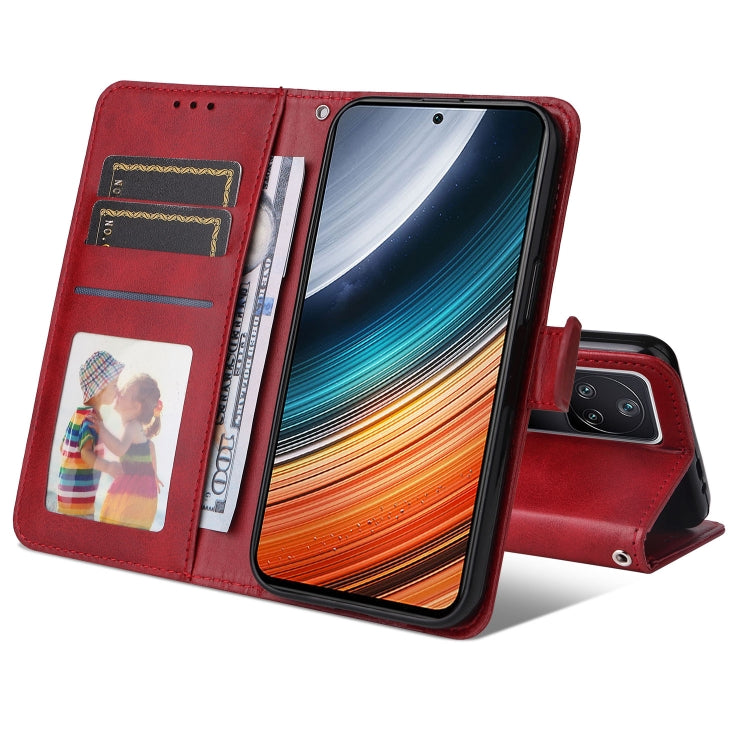 For Xiaomi Redmi K40S / Poco F4 Calf Texture Leather Phone Case