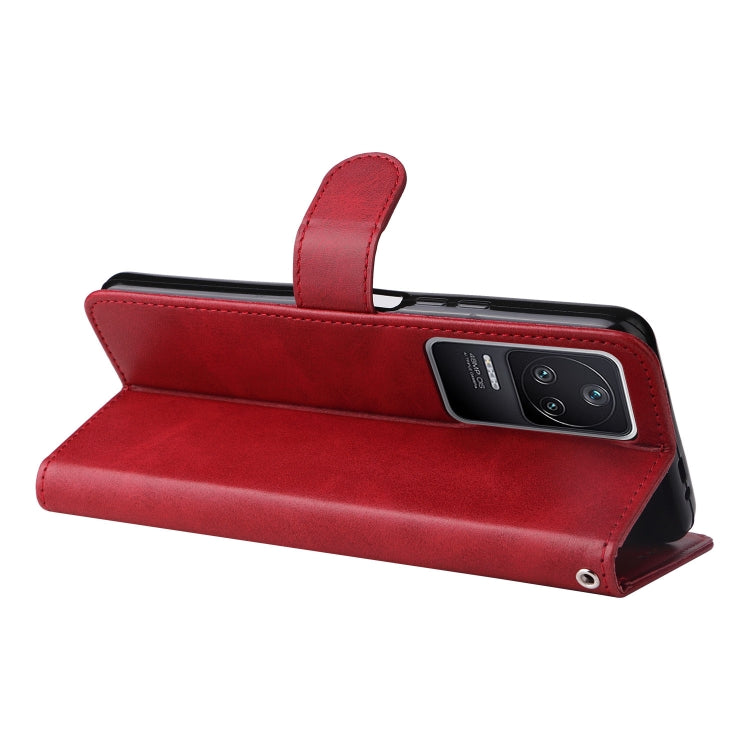 For Xiaomi Redmi K40S / Poco F4 Calf Texture Leather Phone Case