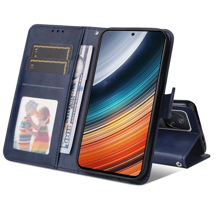 For Xiaomi Redmi K40S / Poco F4 Calf Texture Leather Phone Case