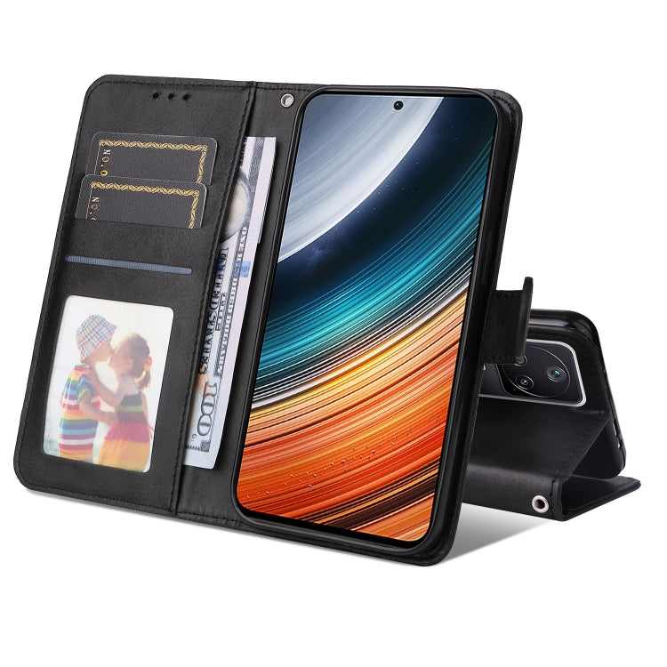 For Xiaomi Redmi K40S / Poco F4 Calf Texture Leather Phone Case