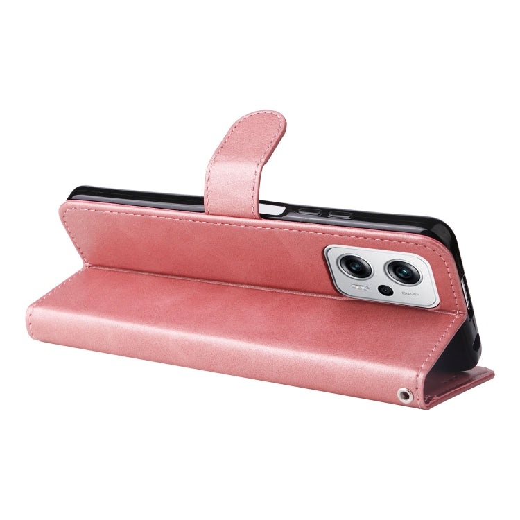 For Xiaomi Redmi Note 11T Pro/Poco X4 GT Calf Texture Leather Phone Case