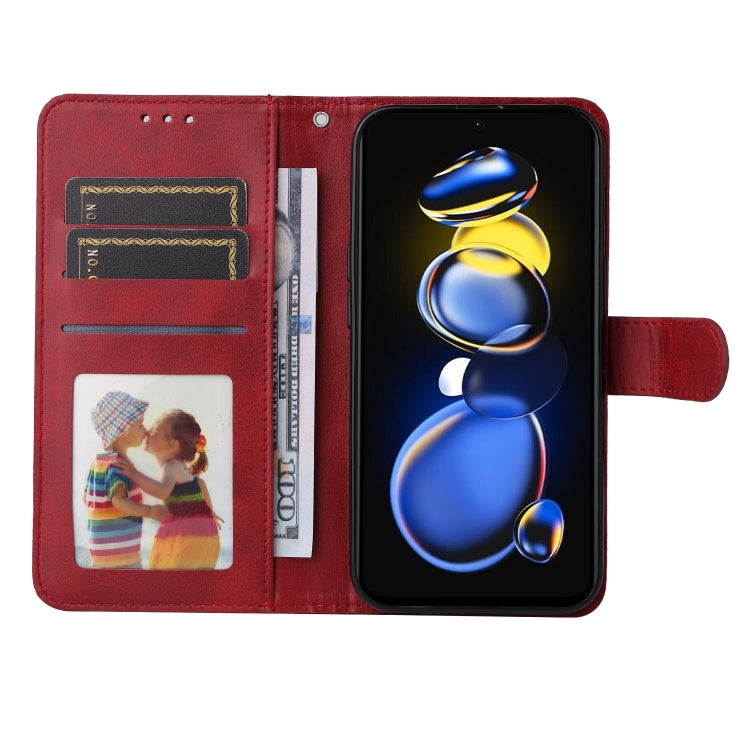 For Xiaomi Redmi Note 11T Pro/Poco X4 GT Calf Texture Leather Phone Case