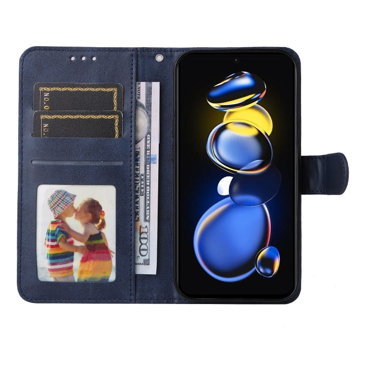 For Xiaomi Redmi Note 11T Pro/Poco X4 GT Calf Texture Leather Phone Case