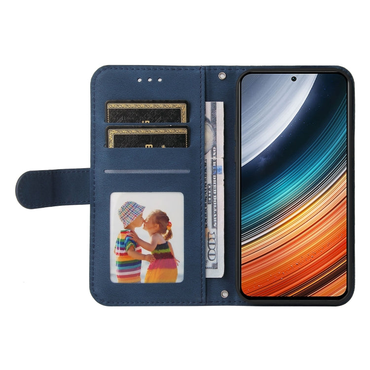 For Xiaomi Redmi K40S / Poco F4 Skin Feel Life Tree Metal Button Leather Case