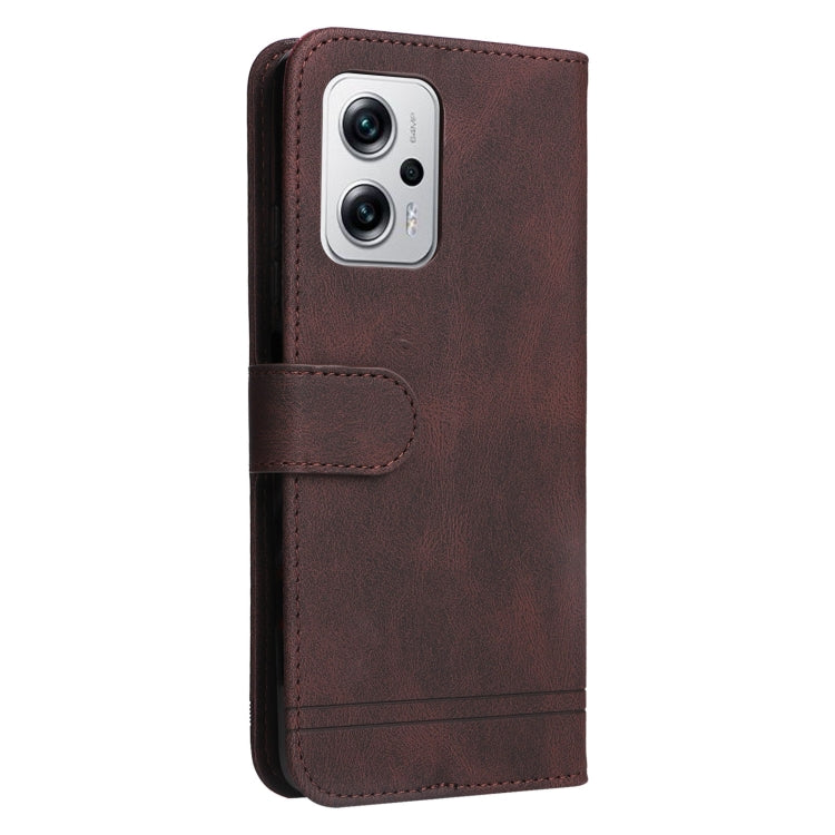 For Xiaomi Redmi Note 11T Pro/Poco X4 GT Skin Feel Life Tree Metal Button Leather Case