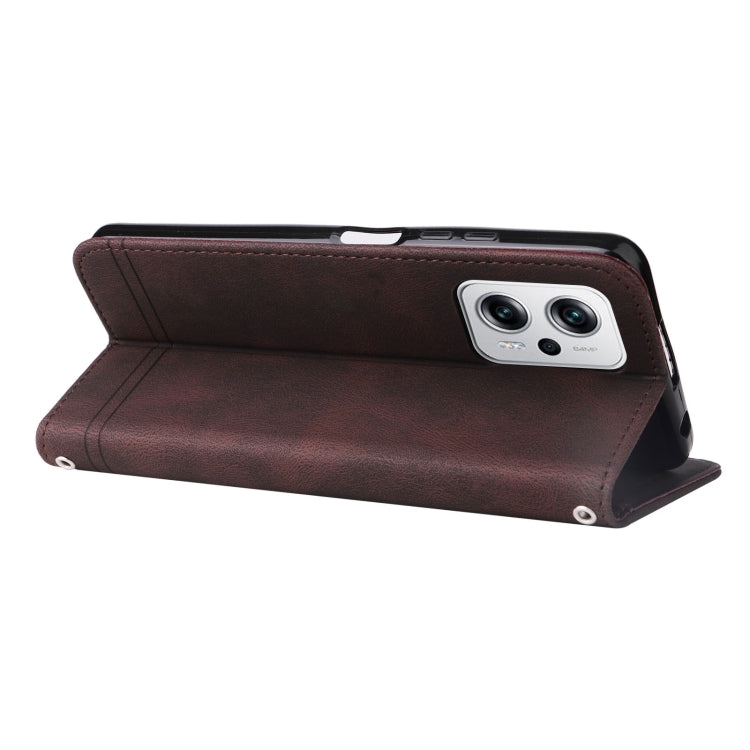 For Xiaomi Redmi Note 11T Pro/Poco X4 GT Skin Feel Life Tree Metal Button Leather Case